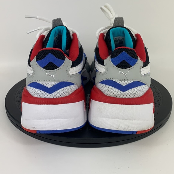Puma RS-X3 Puzzle White/Red/Blue Athletic Shoes 371570-05 Men's Size 9.5 - Picture 6 of 13